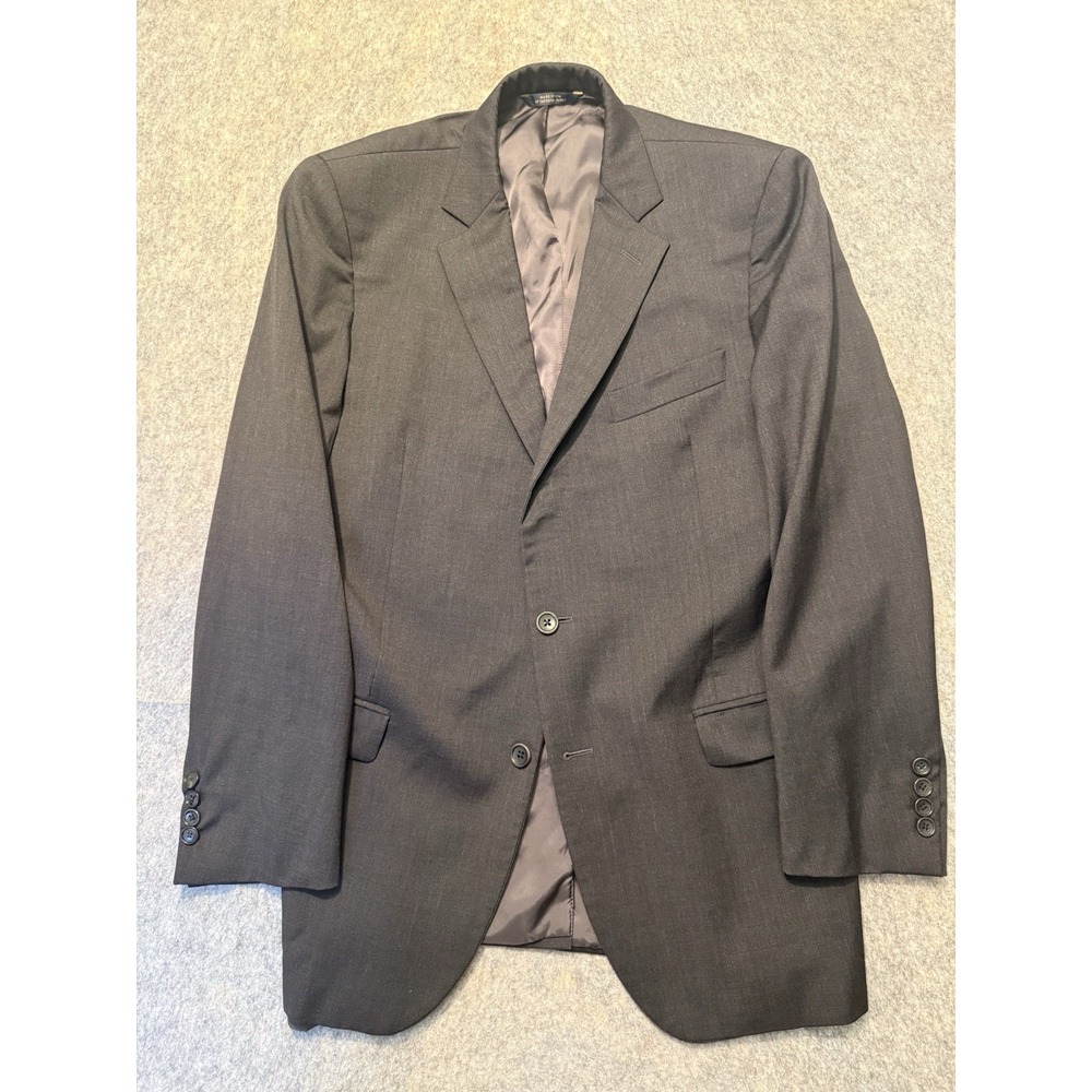 Brooks Brothers 1818 Fitzgerald Blazer 41R Wool Made USA Gray Sport Coat